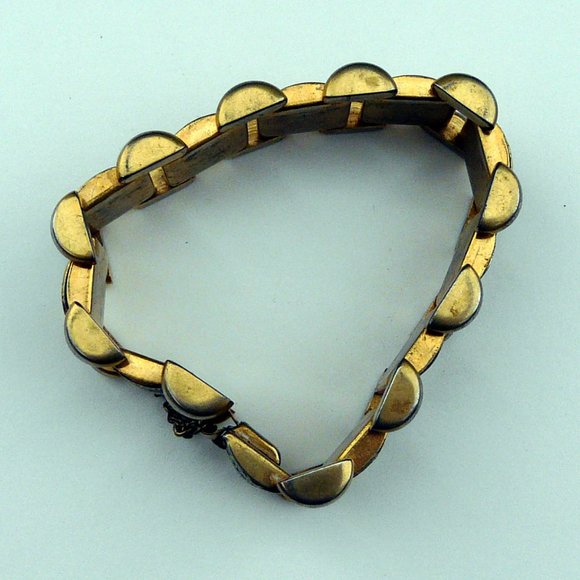 🔴 Vintage Damascene style black & gold bracelet - Picture 8 of 8